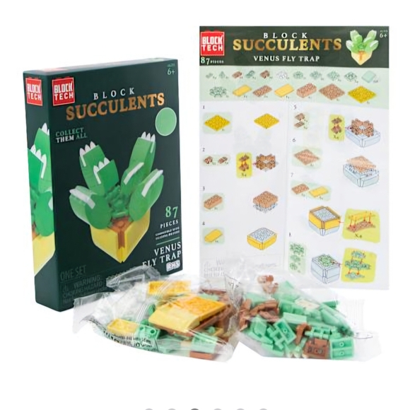 Venus Flytrap Succulent Building Blocks Kit - Picture 4 of 4